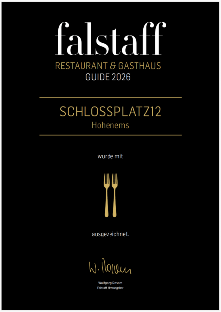falstaff Auszeichnung 2026_Schloßplatz12, Hohenems falstaff Auszeichnung 2026_Schloßplatz12, Hohenems